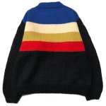 画像2: RICE NINE TEN ライスナインテン / HAND KNITTING SKI SWEATER (black) (2)