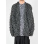 画像6: LAD MUSICIAN ラッドミュージシャン / LOOP YARN SHAGGY KNIT CARDIGAN (gray) (6)