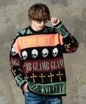 画像17: 【glamb 2025Spring先行予約】glamb グラム / Grunge Symbols Pullover Knit (2色展開) (17)