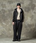 画像11: 【glamb 2025Spring先行予約】glamb グラム / Synth Leather Hooded Track Jacket (2色展開) (11)