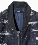 画像3: 【glamb 2025Spring先行予約】glamb グラム / Splash Jacquard Denim MA-1 (1色展開) (3)