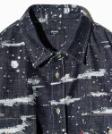 画像3: 【glamb 2025Spring先行予約】glamb グラム / Splash Jacquard Denim Shirt (1色展開) (3)