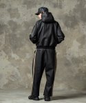 画像14: 【glamb 2025Spring先行予約】glamb グラム / Synth Leather Hooded Track Jacket (2色展開) (14)