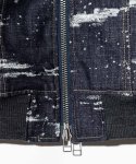 画像6: 【glamb 2025Spring先行予約】glamb グラム / Splash Jacquard Denim MA-1 (1色展開) (6)