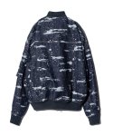 画像2: 【glamb 2025Spring先行予約】glamb グラム / Splash Jacquard Denim MA-1 (1色展開) (2)