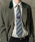 画像29: 【glamb 2025Spring先行予約】glamb グラム / Regimental Tie & Pin Set (3色展開) (29)