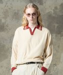 画像10: 【glamb 2025Spring先行予約】glamb グラム / Line Skipper Collar Knit (3色展開) (10)