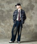 画像9: 【glamb 2025Spring先行予約】glamb グラム / Splash Jacquard Denim MA-1 (1色展開) (9)