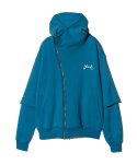 画像4: 【glamb 2025Spring先行予約】glamb グラム / Asymmetry Layered Hoodie (3色展開) (4)