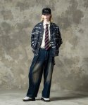 画像8: 【glamb 2025Spring先行予約】glamb グラム / Splash Jacquard Denim MA-1 (1色展開) (8)