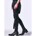 画像4: 【2025SS先行予約】kiryuyrik キリュウキリュウ / High Tension Jersey Coating Straped Saruel Pants (1色展開) (4)