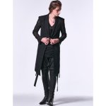 画像8: 【2025SS先行予約】kiryuyrik キリュウキリュウ / High Tension Jersey Coating Straped Saruel Pants (1色展開) (8)