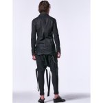 画像14: 【2025SS先行予約】kiryuyrik キリュウキリュウ / High Tension Jersey Coating Straped Saruel Pants (1色展開) (14)