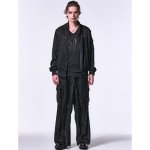 画像9: 【2025SS先行予約】kiryuyrik キリュウキリュウ / Vintage Satin Wide Cargo Pants (1色展開) (9)