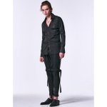 画像13: 【2025SS先行予約】kiryuyrik キリュウキリュウ / High Tension Jersey Coating Straped Saruel Pants (1色展開) (13)