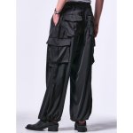 画像8: 【2025SS先行予約】kiryuyrik キリュウキリュウ / Vintage Satin Wide Cargo Pants (1色展開) (8)