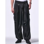 画像6: 【2025SS先行予約】kiryuyrik キリュウキリュウ / Vintage Satin Wide Cargo Pants (1色展開) (6)