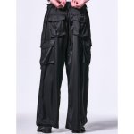 画像5: 【2025SS先行予約】kiryuyrik キリュウキリュウ / Vintage Satin Wide Cargo Pants (1色展開) (5)