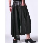 画像4: 【2025SS先行予約】kiryuyrik キリュウキリュウ / Silley Slab Skirt Wide Tuck Slacks (2色展開) (4)