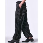 画像7: 【2025SS先行予約】kiryuyrik キリュウキリュウ / Vintage Satin Wide Cargo Pants (1色展開) (7)