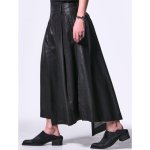 画像3: 【2025SS先行予約】kiryuyrik キリュウキリュウ / Silley Slab Skirt Wide Tuck Slacks (2色展開) (3)