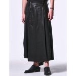 画像2: 【2025SS先行予約】kiryuyrik キリュウキリュウ / Silley Slab Skirt Wide Tuck Slacks (2色展開) (2)